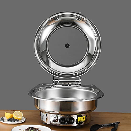 Estufa buffet redonda acero inoxidable 6L eléctrico miniatura 7