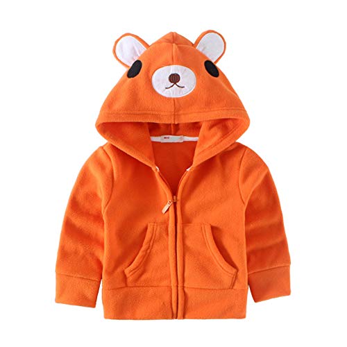 Image of Mud Kingdom Fleece Hoodies Jacket for Boys Girls Full Zipper Long Sleeve Happy Halloween