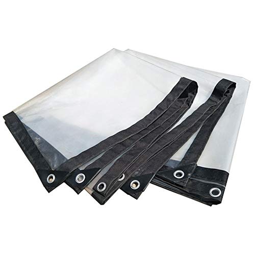 Toldo exterior lona impermeable transparente OKUOKA para proteger terraza y jardín 2