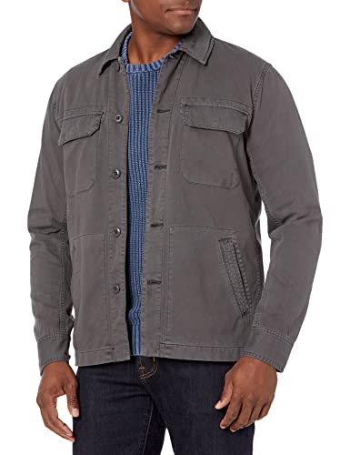 AG Adriano Goldschmied Men's Marx Cotton Herringbone Long Sleeve Field Jacket