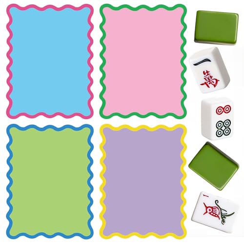 Soulchen 4 Piezas Mezcladores de Fichas Mahjong PVC