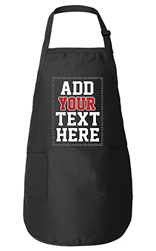 Personalized Aprons for Women & Men - ADD Your Text Number - Custom