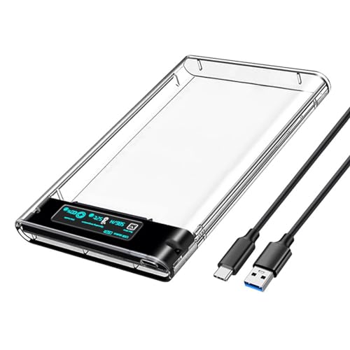 Caja Externa Transparente USB 3.0 para Disco 2.5 pulgadas miniatura 1