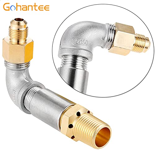 gohantee 1, 27 cm Propangas- Luftmischer, Feuerstelle, Luftmischer passend für Feuerstelle, Kamine (max. Set, hohe Kapazität 150 K BTU)-7