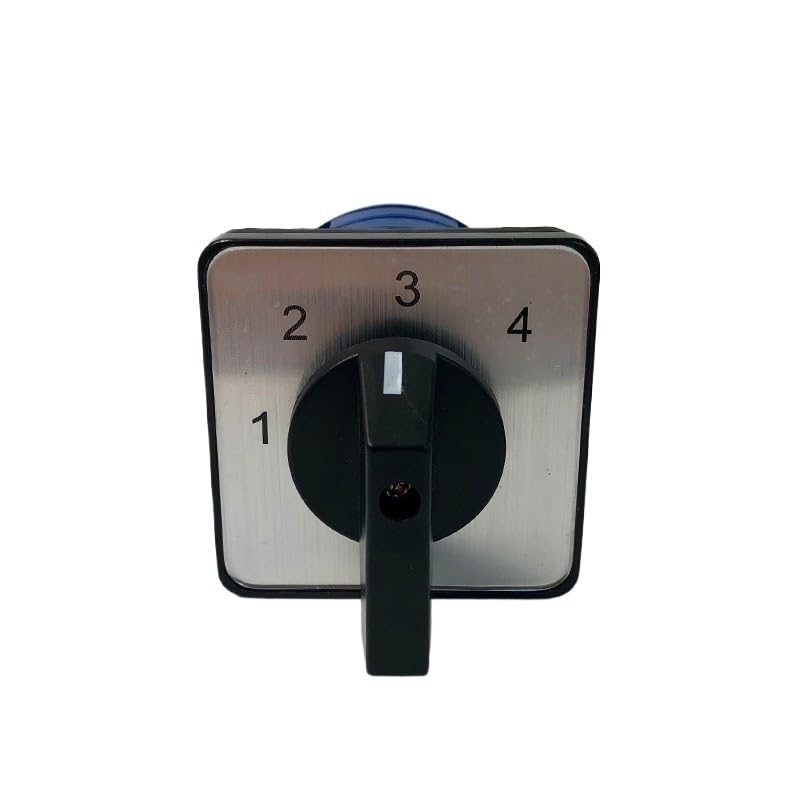 Electric 4 Positions 8 Terminals 2 Levels Rotary Cam Changeover Switch with Screws 690V 32A Silver Contact LW28 LW26-32/2 YMW26(1-2-3-4)