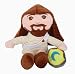 Oujppc Grande Peluche di Gesù, Cuscino Imbottito Morbido di Gesù Cartone Animato, Bambola di Peluche Cristiana, Regalo di Natale per Bambini per Adulti 38 Cm