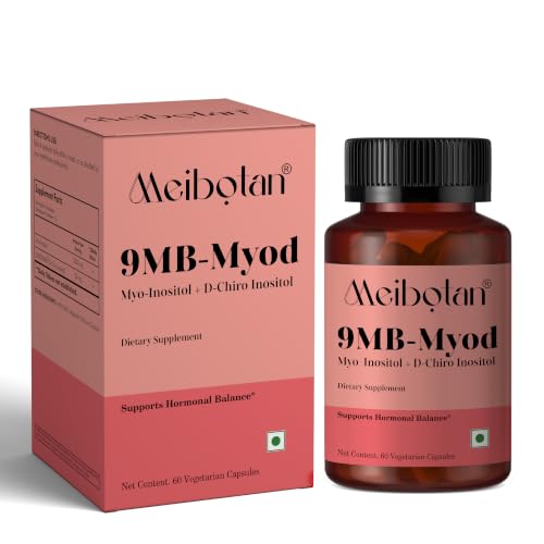 Image of PCOS PCOD Supplement Myo-Inositol & D-Chiro Inositol | Hormonal Balance & Healthy Ovarian Function Support for Women | 60 Veg Capsule