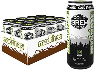 Madrinas Coffee Fair Trade Organic Cold Brew Plus Milk, 15 Fl Oz (Pack Of 12)