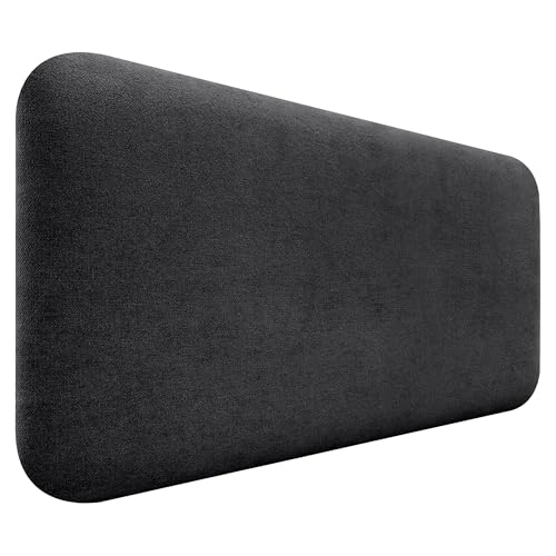 DHOME Cabecero Tapizado Liso Redondeado