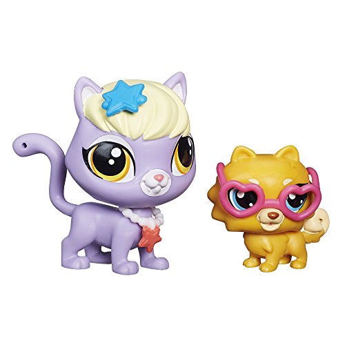 Littlest Pet Shop Pet Pawsabilities Delilah Barnsley y Ruffles O'Reilly Muñecos miniatura 1