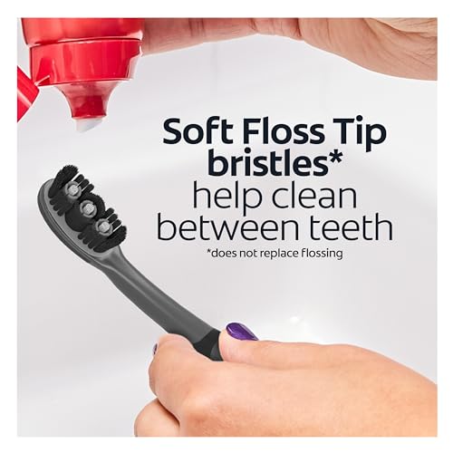 Colgate-360-Vibrate-Charcoal-Battery-Operated-Toothbrush-Pack-Soft-with-1-AAA-Battery-Included-Black-2-Count