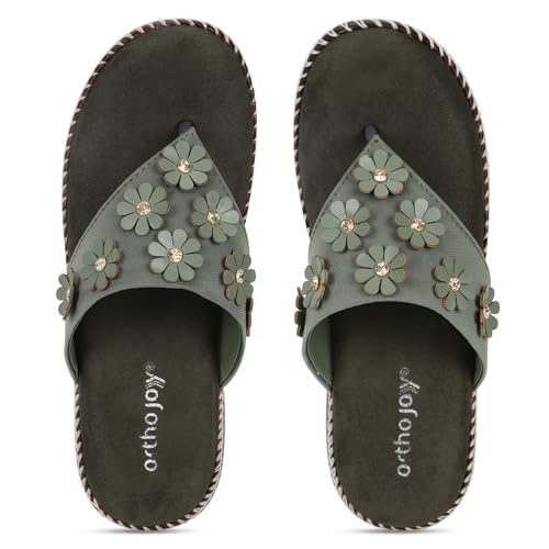 Image of ORTHO JOY doctor Fancy Footwear for women || Orthopedic Women's Fancy Slipper /Sandal For Women