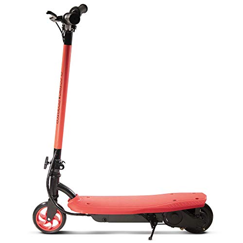 PIKI Trottinette électrique Enfant T2EN, Guidon réglable en Hauteur, Pliable et légère - 120 W - Rouge
