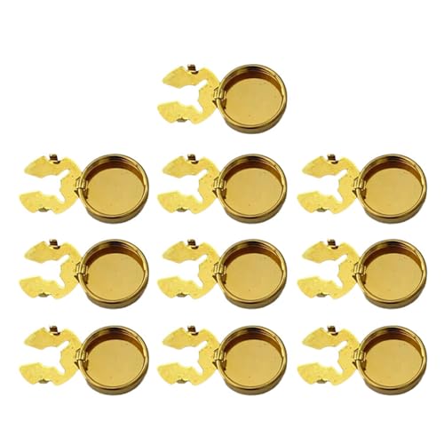 Cubrebotones Redondos de Latón, 10 Piezas miniatura 1