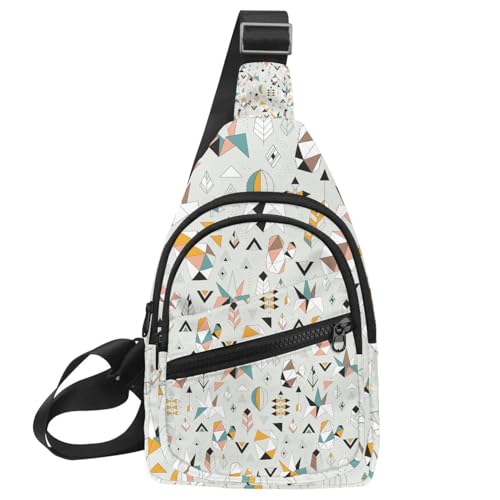 Bolso bandolera para viajes y senderismo Northern Europe con diseño multicolor