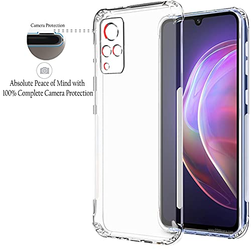 Image of TheGiftKart Back Cover For Vivo V21 5G ( TPU|Transparent )