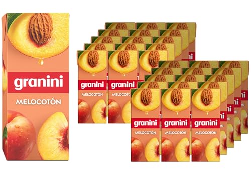 Granini - Bebida de Melocotón a partir de Zumo de Melocotón - 10 Packs de 3 x 0,20L