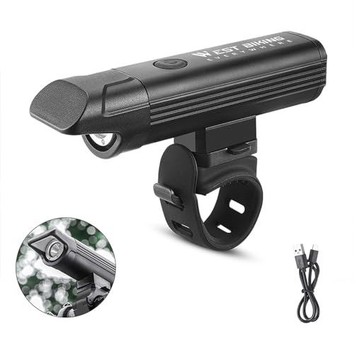 Karlak Aluminum Alloy Bright Multifunctional USB Reable Bike Front Waterproof Road Bike Cycle ty Lamp Portable Handheld Flash