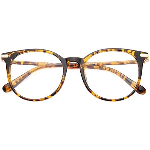 Gaoye Blue Light Blocking Glasses, Retro Round Eyewear Frame Anti Eyestrain Computer Glasses for Women Men Cover