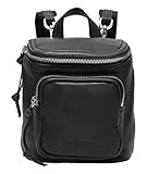 100% lamb leather Liebeskind Berlin Tamora Backpack Rucksackhandtasche, Extra Small (19 cm x 16 cm x 9cm), black