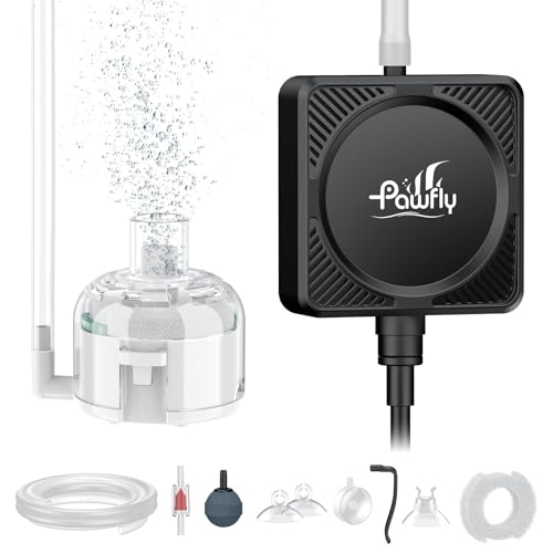 Pawfly Mini Aquarium Air Pump, 1.3W, Nano Fish Tanks