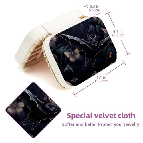 Boîte à bijoux chauve-souris de qualité supérieure pour bagues et bracelets