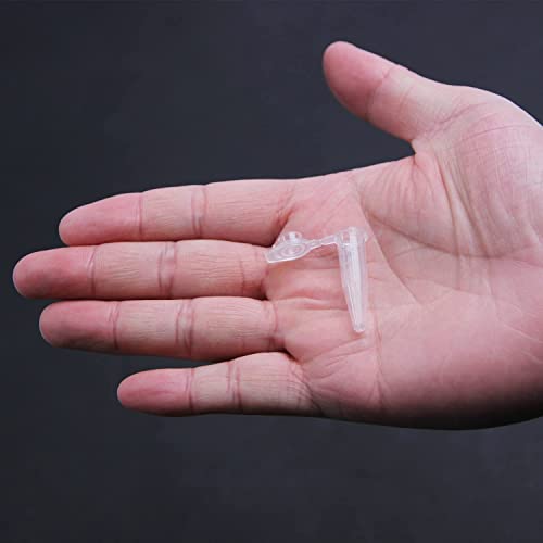 0.5Ml Microcentrifuge Tubes, 15Pcs Clear Graduated Pcr Tubes,With Caps Graduated Without Leakage, Sterilized Plastic 8 * 32Mm Cone Tube #TOP2