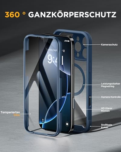 Coque intégrale pour iPhone 16 Pro Max éliminant le risque de rayures et de chocs - 3