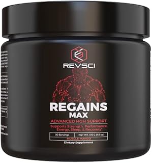 HGH Supplements for Men - Regains MAX Human Growth Hormone for Men & Women Booster, Anabolic Male Bodybuilding Supplements, Enhancing Workout Supplement for Men, Clear Muscle Builder for Men, Powder