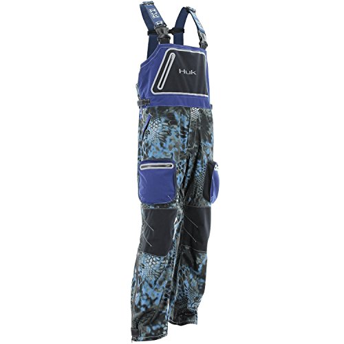 Huk Men's Next Level All Weather Bib, Kryptek Neptune, Large