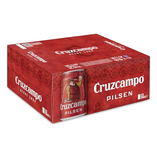 Cruzcampo Cerveza Lager Pack Lata, 12 x 33cl