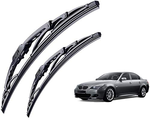 Image of WolkomHome High Performance OE Car Wiper Blade Replacement set of 2 Pc Right 24 inch Left 20 inch for BMW 525i