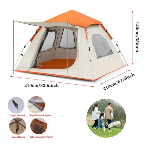 Carpa para camping instantánea GIZNXBA para 4-6 personas miniatura 7
