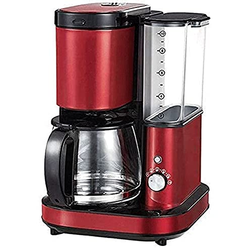FACAZ Kaffeemaschine Kaffeemaschine 1200 ml Kaffeemühle Doppelnutzungs-Kaffeemaschine Transparenter Wassertank Leicht zu…