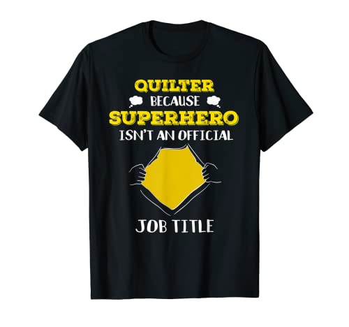 Divertido edredón porque superhéroe no es un título de trabajo Camiseta