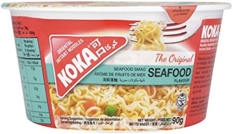 Koka Oriental Instant Original Seafood Flavour Noodles, 90 G