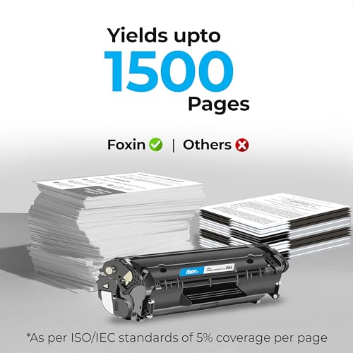Image of FOXIN FTC 88A Laser Toner Printer Cartridge Compatible for HP Laserjet Printer P1007, P1106, P1108, P1008, M1213nf, M1136MFP, M1216, MFP M1218nfs, M128fw MFP M128fn, MFP M226DW, M226DN, BLACK-Set of 6
