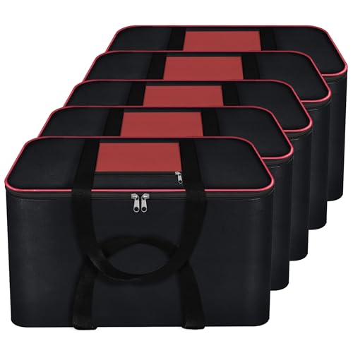 Storite Set Of 5 Moisture Proof Nylon Large Underbed Storage Bag