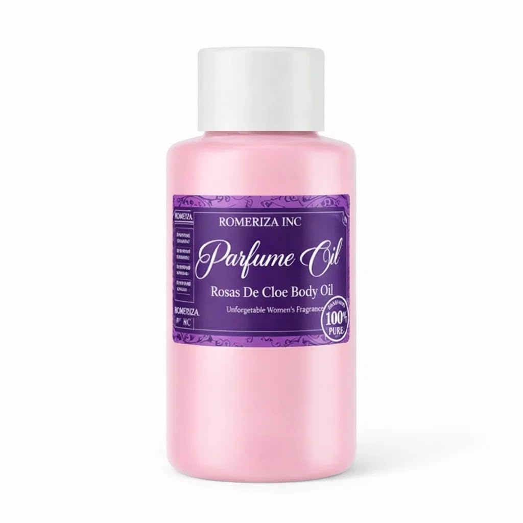 ROMERIZA INC. 4 Fl Oz Rosas De Cloe Perfume & Body Oil - Our Interpretation Unforgettable Women's Fragrance, Long-lasting Scented Fragrance For Home & Best for Gifts