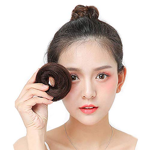 AISI HAIRウィッグ シュシュ お団子 耐熱 ポイントウィッグ つけ毛 エクステ 部分ウィッグ シニヨン 髪飾り 結婚式 和装 装着簡単 4色