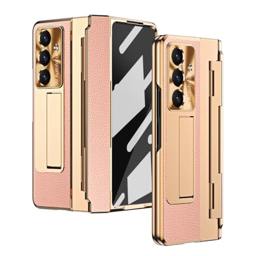 Coque Galaxy Z Fold 7 rose doré premium avec protection intégrale 360