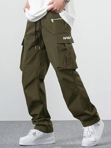Image of DEEMOON Men's Cargo Pants Outdoor Hiking Multi-Pocket Utility Long Trousers | Men's Cargo