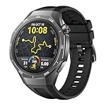 HUAWEI Watch GT 5 Pro 46mm Smartwatch, Silueta con...: Fabricado con materiales premium: Esculpido con una aleación de titanio de grado aeroespacial y vidrio de zafiro, complementado con una correa de fluoroelastómero inspirada en las pasarelas, este reloj encaja perfectamente con tu estilo de vida enfoc...