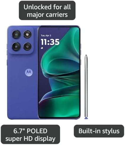 Motorola Moto G Stylus - 2025 | Unlocked | Made for US 8/256GB | 50MP Camera | Pantone Surf The Web - 5