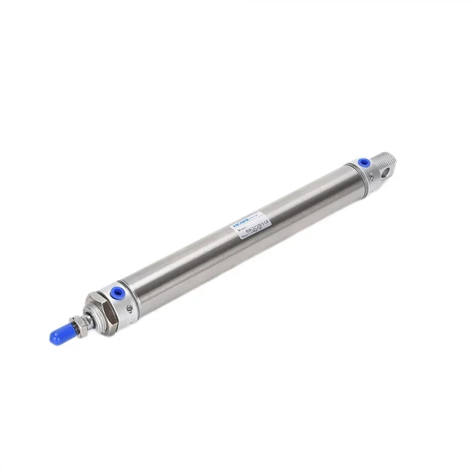 Mini cilindro neumático de acero inoxidable con amortiguador Cilindro neumático Diámetro MAC32 Carrera 25-300 mm Cilindro de aire(MAC32X250-S-CA)
