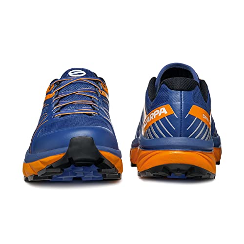 Scarpa Men's Spin Infinity Gtx Waterproof Gore-Tex Trail Shoes For Hiking And Trail Running - True Blue/Orange - 10.5 #TOP3