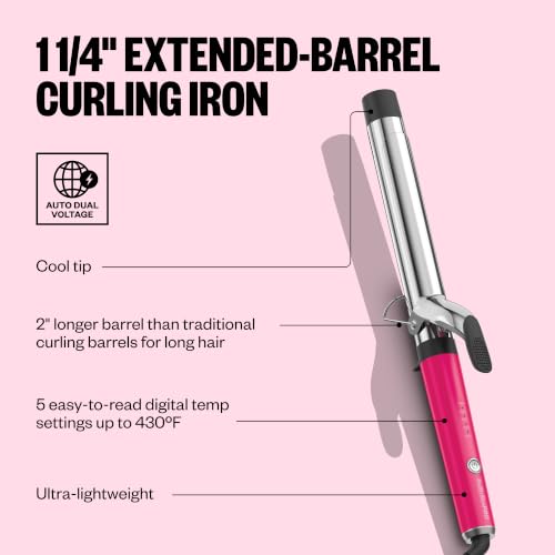 Image of BabylissPRO Nano Titanium Professional Curling Iron with Extended /Long Barrel Perfect for Longer Hair