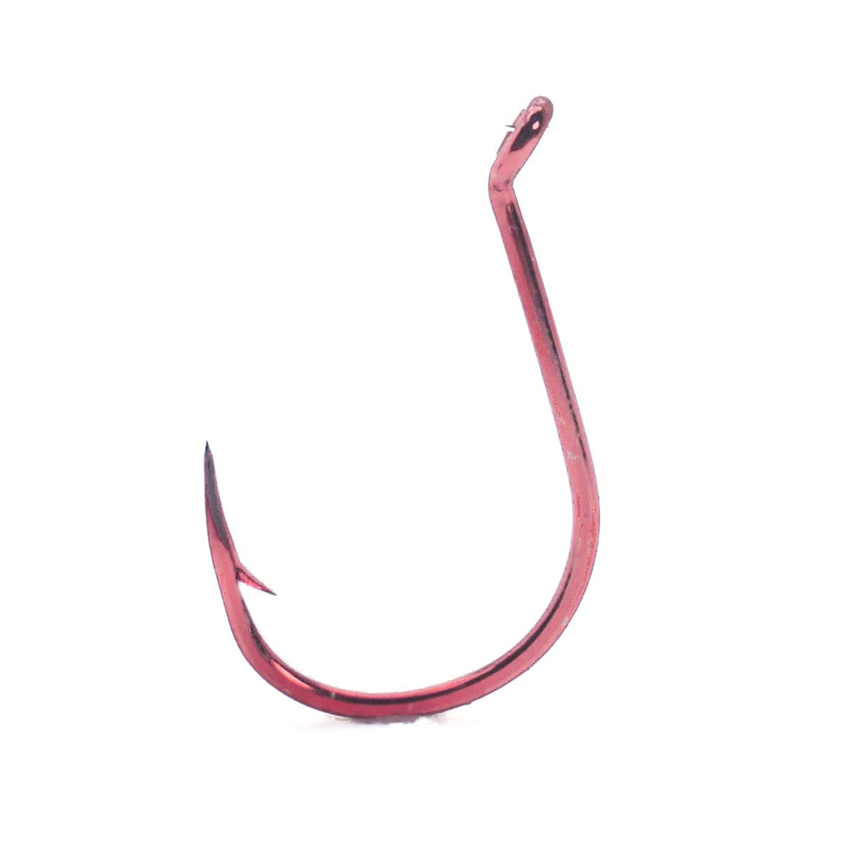 Mustad Double Wide Gap Bait/Drop Shot Hook - Size 8, Red - View #4