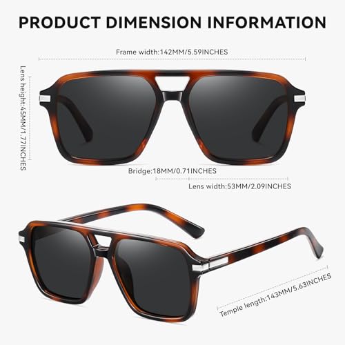 Image of HAOLOTA Polarized Sunglasses Men Women Designer Driving glasses Lightweight UV400 Protection