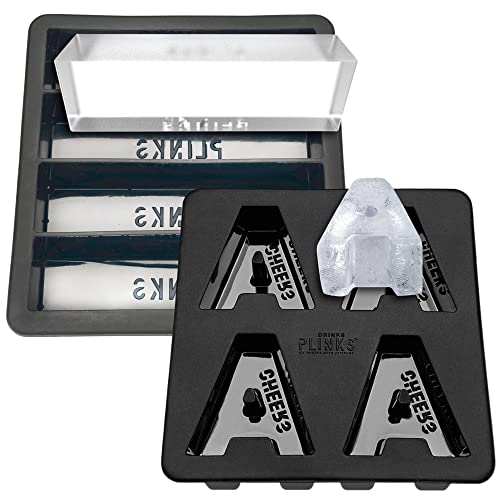 Drinksplinks A Ice Tray And Slab Ice Sticks Mold - Silicone Ice Cube Mold Trays For Freezer - Large Letter A Shapes - Big Alphabet Monogram Ice Molds - Reusable Cocktail Trays For Resin, Baking, Craft #TOP9